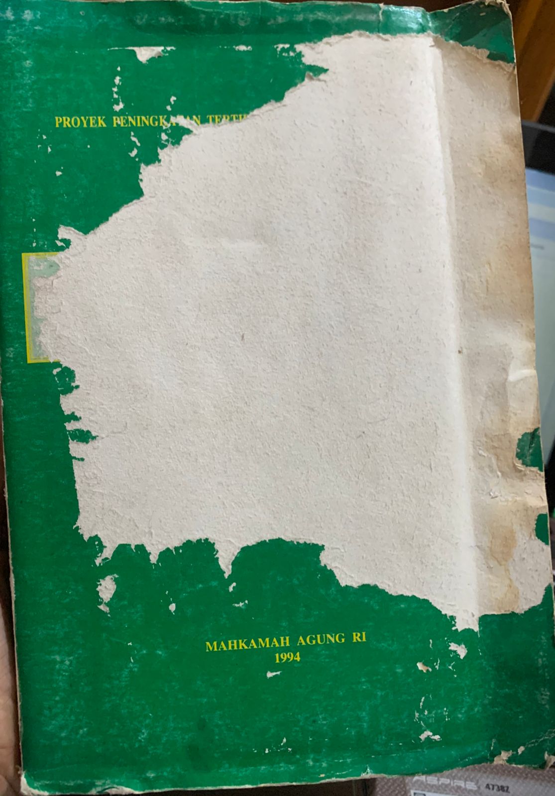 Proyek Peningkatan Tertib Hukum dan Pembinaan Hukum MahkamahAgung RI